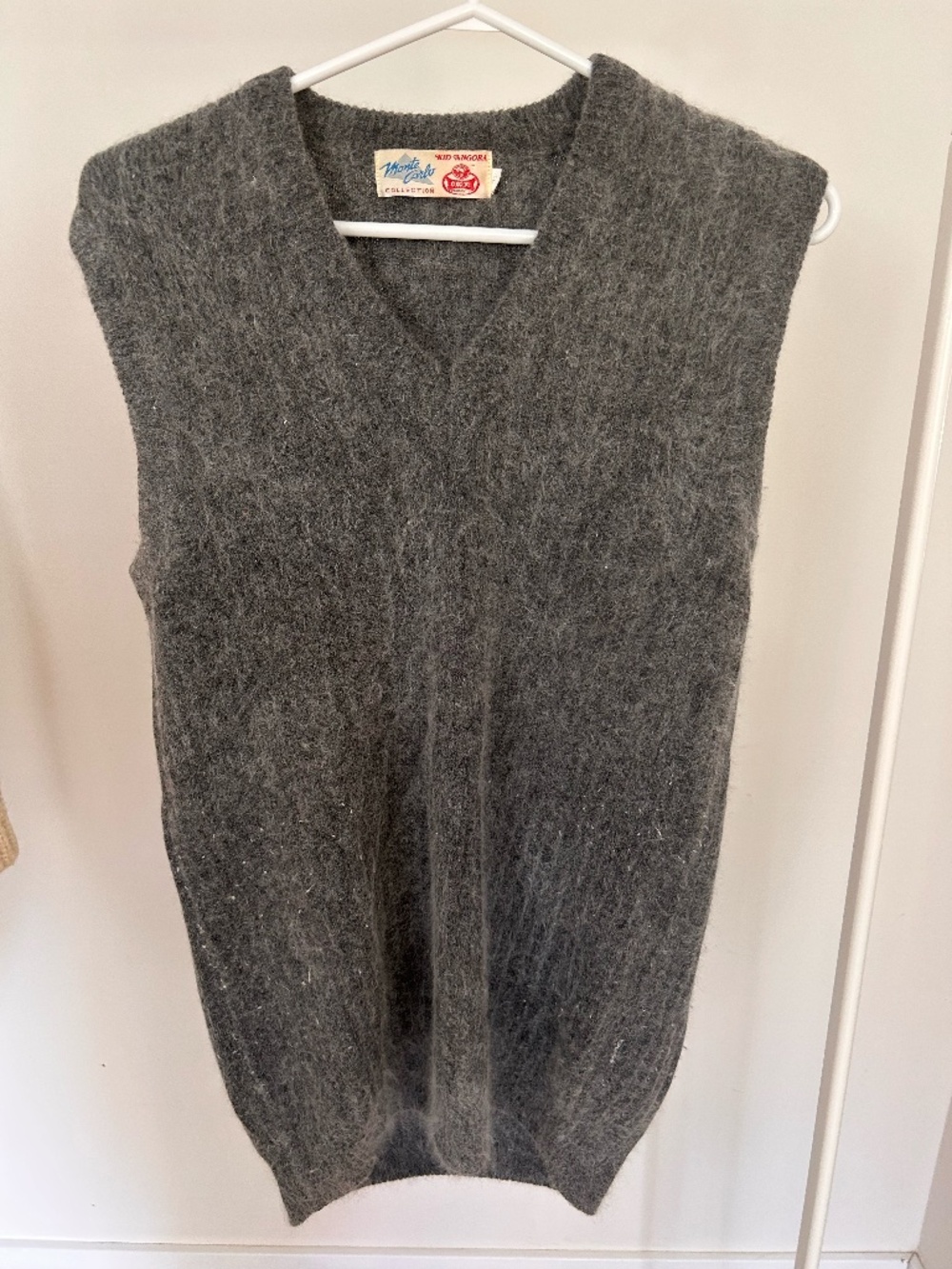 Angora wool vintage sweater vest